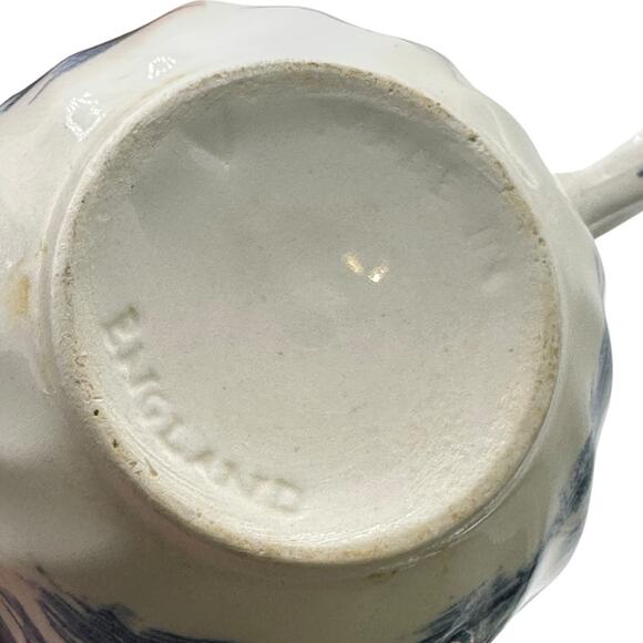 VTG Blue England Teacups Country House Floral Set of 3 - Picture 5 of 6